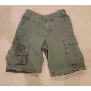 BSA Boy Scout Of America Uniform Shorts Canvas Olive Green Youth Size 10
